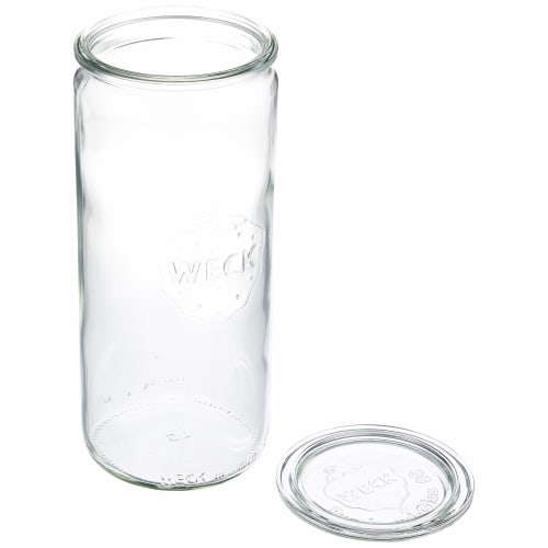Marks International WECK Glass Storage Container, Straight, 1000ml, WE-908