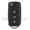 Folding Flip Remote Key Fob Case Shell For Volkswagen Vw Skoda Golf Passat Polo Jetta Touran Bora Sharan 2/3/4 Btn Cover