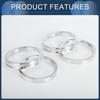 INFINAUTO Hub Centric Rings 57.1mm Inner To 66.6mm Outside Diameter Vehicle Wheel Hub Rings Aluminum Alloy 4pcs