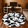 1pc Panda Cute Round Chair Mat Office Area Rug - Non-Slip, Floor Mat for Office, Bedroom, Ideal Home Decor Gift P0105041