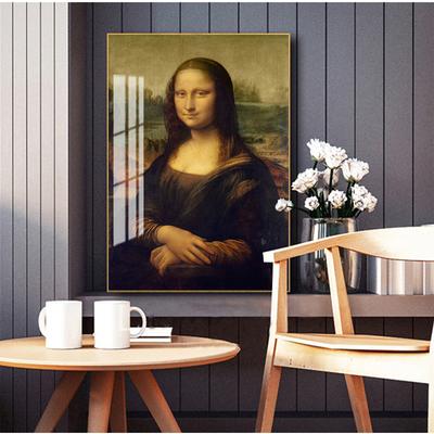 Smile Of Mona Lisa Portrait Canvas Art Painting Poster Classical Da Vinci Famous Art Prints For Living Room Cuadros Decor