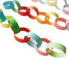 300PCS/Set 25*4cm DIY Paper Chains Mixed Color Party Decorative Chains  Party Supplies