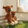 Mr.Bean Movie Teddy Bear Stuffed Plush Doll, Soft Fluffy Bean Bear Sleep Pillow for Infant Comfort Birthday Present