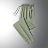 Men's Summer Quick-Dry Loose Ice Silk Joggers with Elastic Cuffs - Breathable and Lightweight Casual Pants