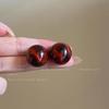 Retro Cat-Eye Halo Stud Earrings - Y2K Style Women's High-End Fashion Jewelry