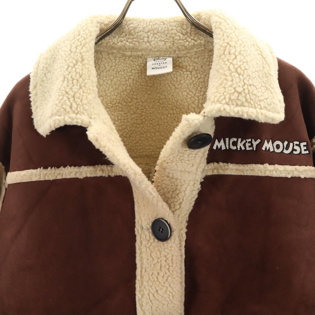 Disney SERIES CREATED by MOUSSY Mickey Mouse Handbag Jacket F Back bore Women Used