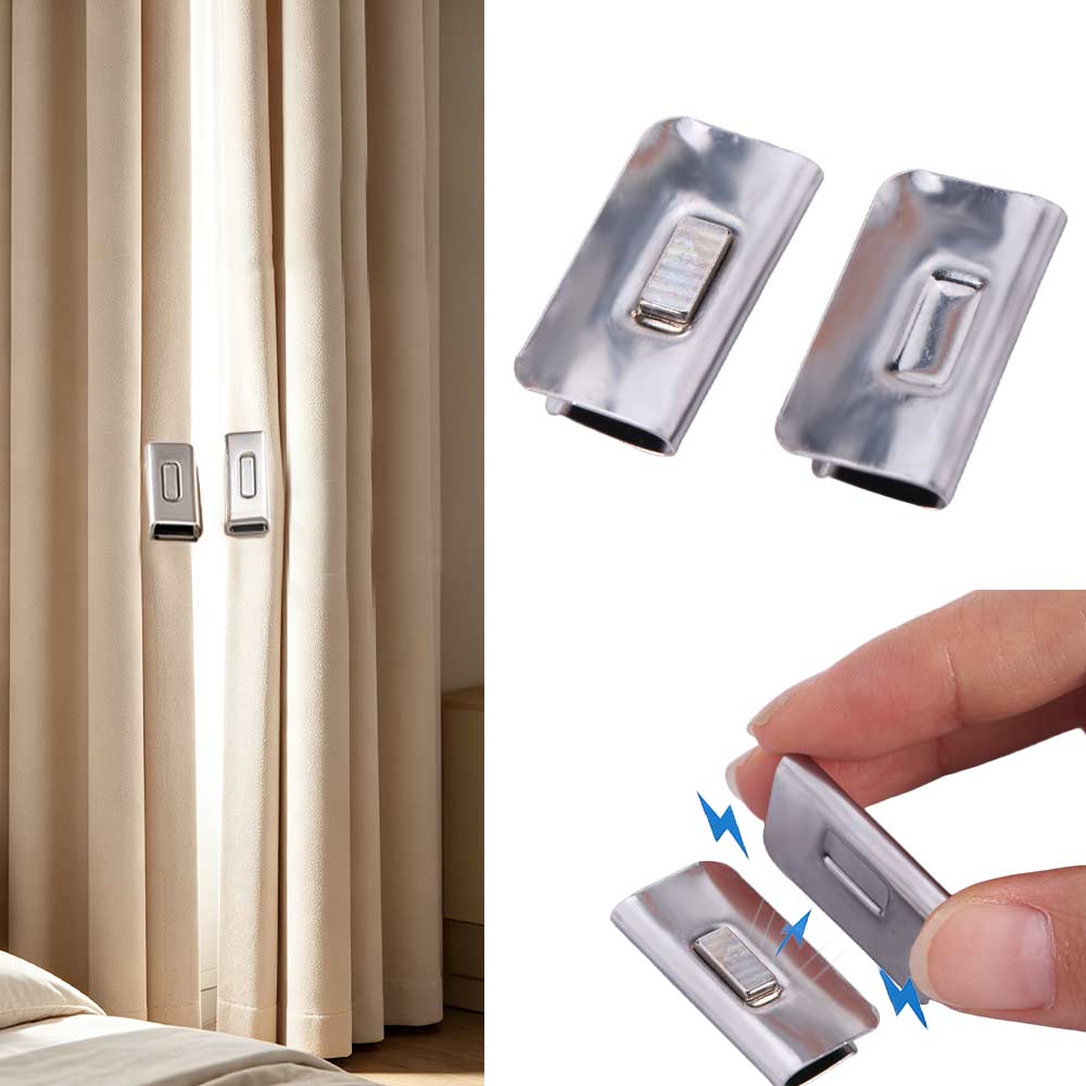 Reusable Magnetic Curtain Clips Powerful Magnetic Hold Curtain Fasteners Blackout Clips  Office