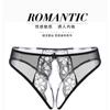 Sexy Underwear Sexy T-shaped Open Panties Thong Women's Lace Sao Low Waist Hot Open Crotch Temptation Transparent