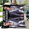 French rock star Johnny Hallyday print blanket picnic blanket vintage blanket home travel birthday gift bed blanket thin blanket