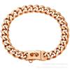 19mm Stainless Steel Dog Collar Anti-Bite Gold Pet Necklace Dogs