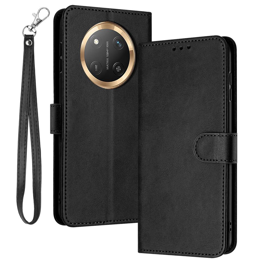 For Honor Magic7 Lite 5G/X9c 5G/X60 Pro 5G Case Flip Stand PU Leather Wallet Phone Cover Calf Texture
