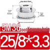Stepped Timing Pulley 5M, 36 Teeth, T-Slot Width 16/21/27, Bore 5-25mm, BF Type.
