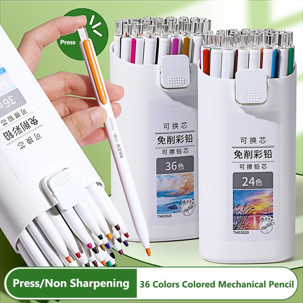 Non Sharpening Mechanical Pencil Replaceable Refill Propelling Pencil Colored Pencil  Students
