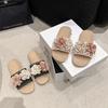 Fashion 2025 New Women's Fashionable Multi-Color Large Flower Student Vacation Beach Lightweight Non-Slip Wear-Resistant Flat Slippers