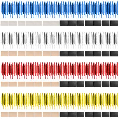 50 шт. 2,4-дюймовые лопасти со стрелами DIY спиральное перьевое крыло соревновательный лук изогнутый лук аксессуар