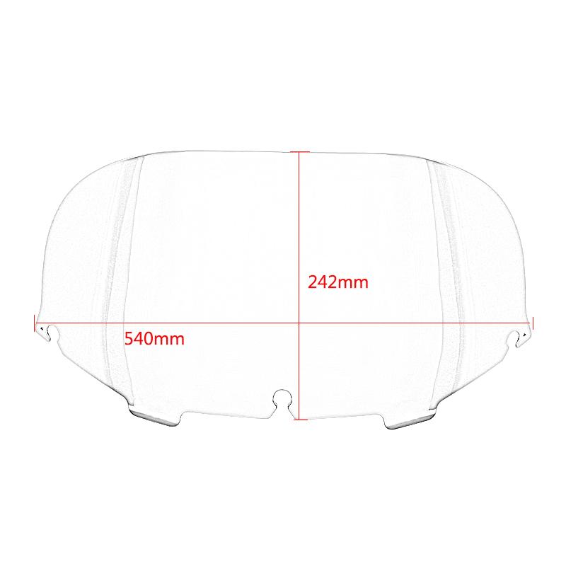 For 1996-2013 Harley Electra Street Glide FLHX Touring CVO 8" Motorcycle Deflector Wind Windshield Fairing Windscreen Moto Case