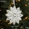 3D Hollow Plastic Snowflake Christmas Tree Ornaments