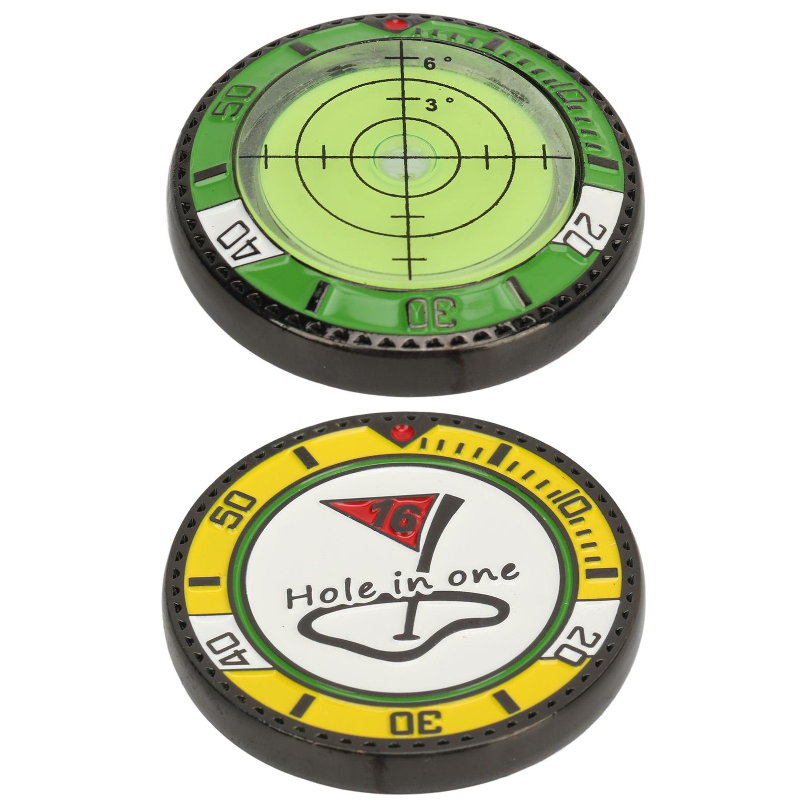 

Green Reader Dual Side Putting Aid Marker with Bubble Accurate Portable Accessory for Sports Outdoor