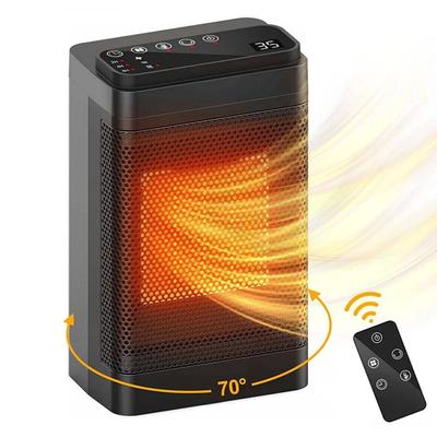 Chauffage Électrique 1500W Chauffage Ventilateur Ventilateur Portable Chauffage Ventilateur Température Constante Tête Oscillante Télécommande Machine Chauffage Maison