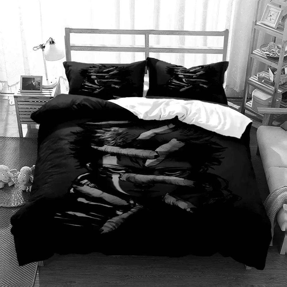 3D Anime Jujutsu Kaisen Digital Bedding Set Printed With Pillowcase Bed Duvet Cover Soft Single Double Queen Super King Size