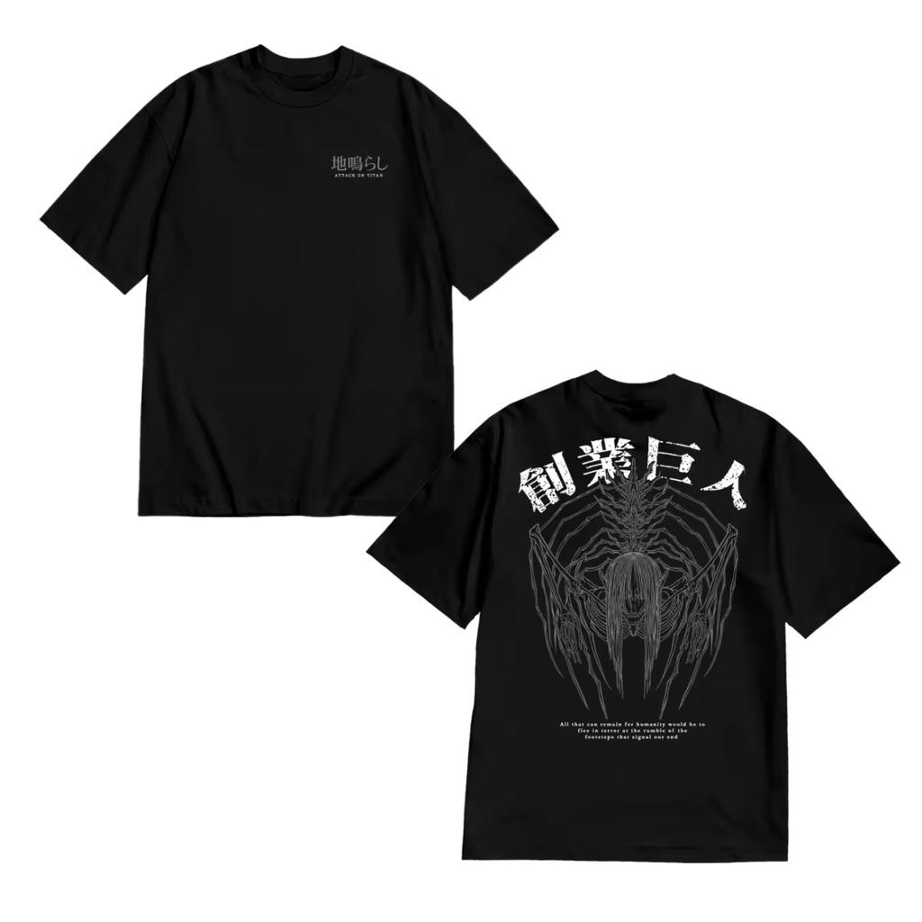 Attack On Titan Graphic Cotton UnisexShortSleeve Unisex Oversized Tshirt Trend Leisure Luxury Selling Popular High Quality