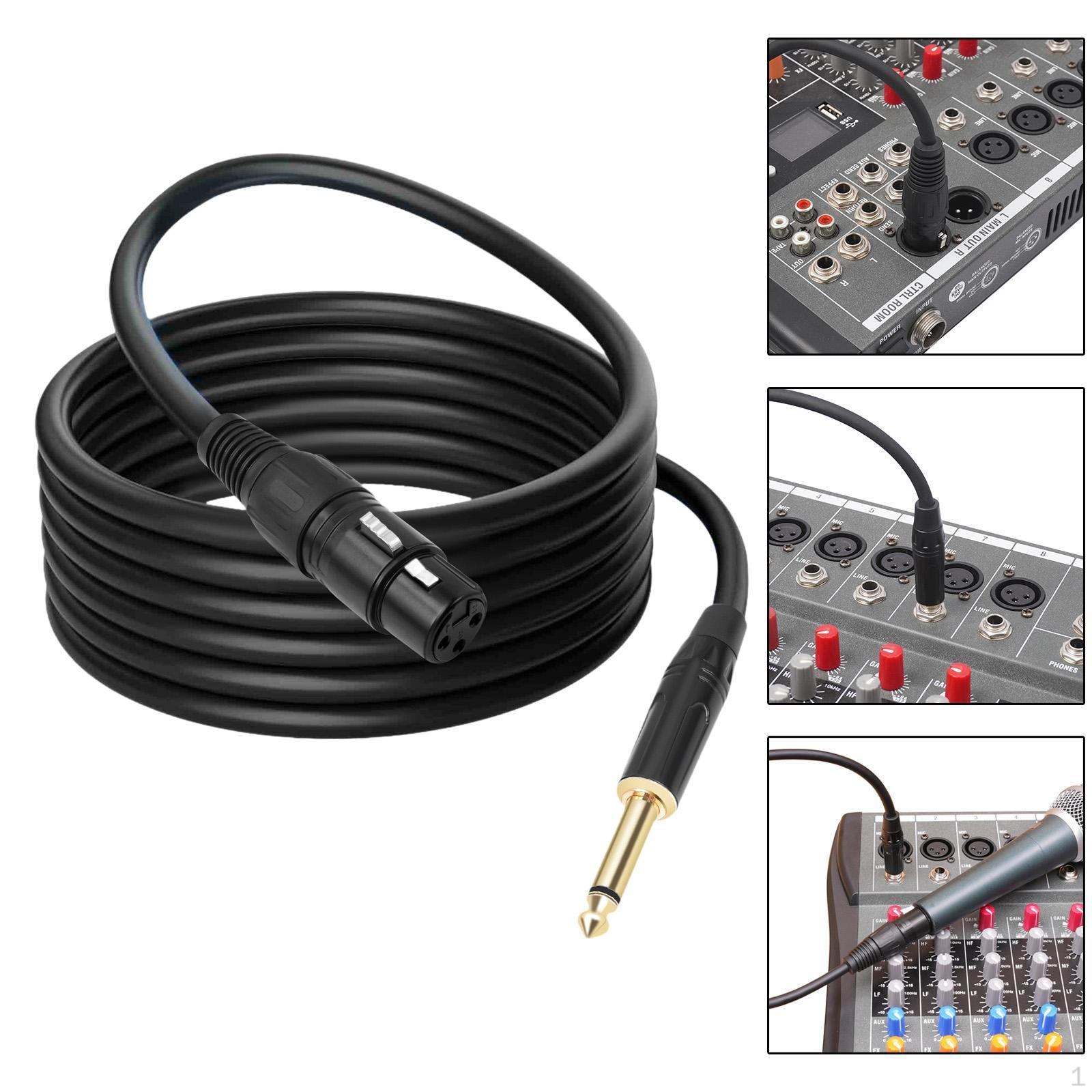 

1/4inch TRS to XLR Cable 1/4 Audio Connection Mixer for Home 2M