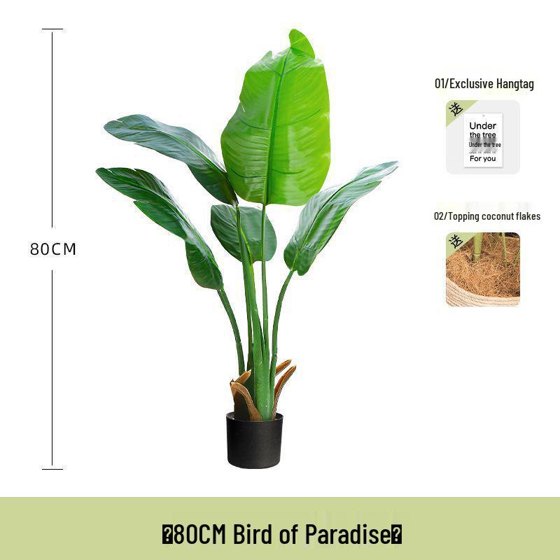 Bird of Paradise Indoor Artificial Floor Plant - Luxurious Bionic Greenery Decor for Living Room