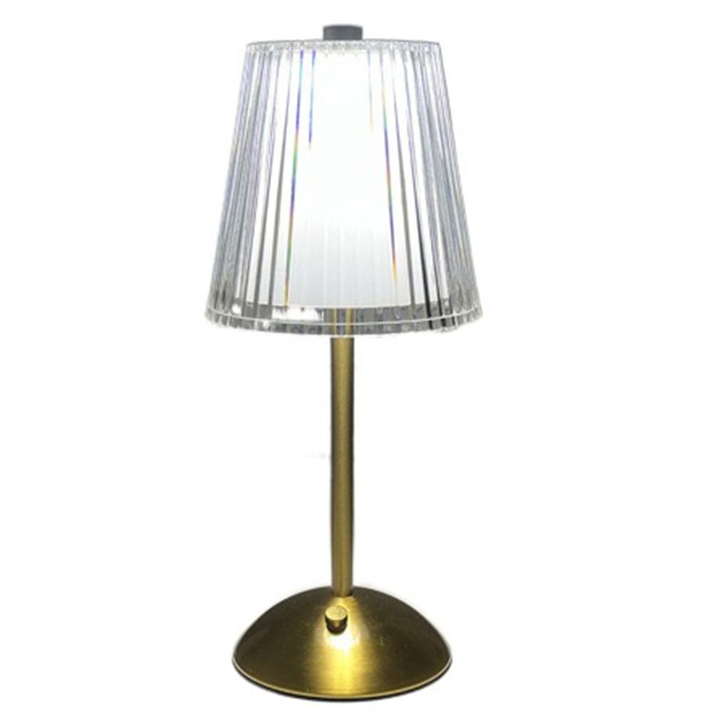 Křišťálová stolní lampa v severském stylu Moderní Malá Noční stolek Světlý 3 barvy Akryl Bezdrátový Zlatá Noční lampa Hotel