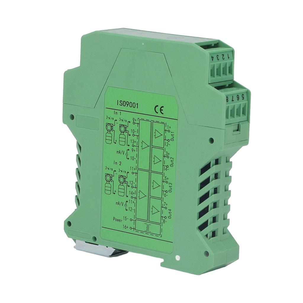 24V DC Signalisolator 2 Eingänge 4 Ausgänge Gleichstromsignalaufbereiter Messumformer SPS-Erkennung 05V
