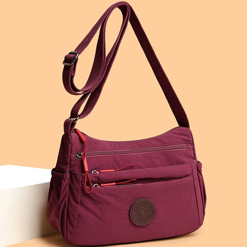 Women Oxford Casual Crossbody Bag Adjustable Strap Versatile Messenger Bag Waterproof Satchel Bag for Travel Commuting Daily Use