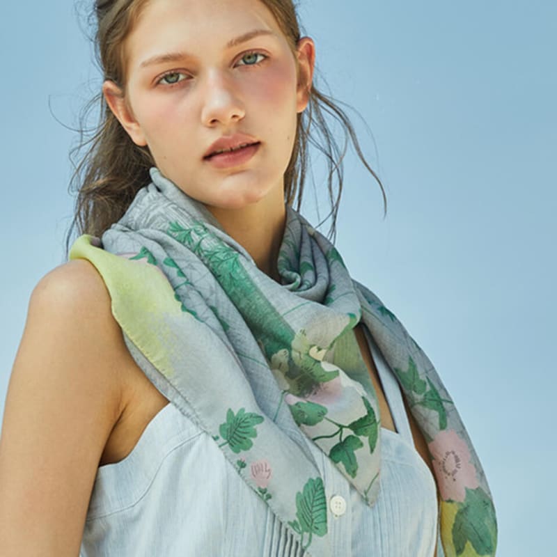 ANA MAISON Calm Place Silk Wool Scarf [PMsw-1430]