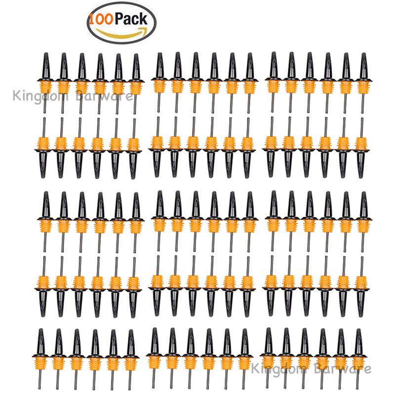 

100PCS Plastic Wine Pourer Stopper Bottle Pourer, Spout/ Speed Pourers , Cocktail Vinegar Bottle Drink Spirits