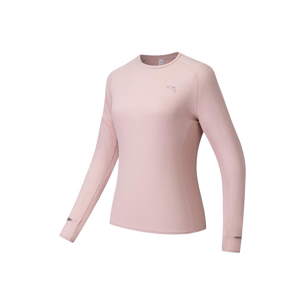 Anta Quick-Dry Master Sports Fitness Running Training Yoga Breathable Quick-Dry Round Neck T-Shirt Women T-Shirt Light-Lotus-Pink 962615401-7