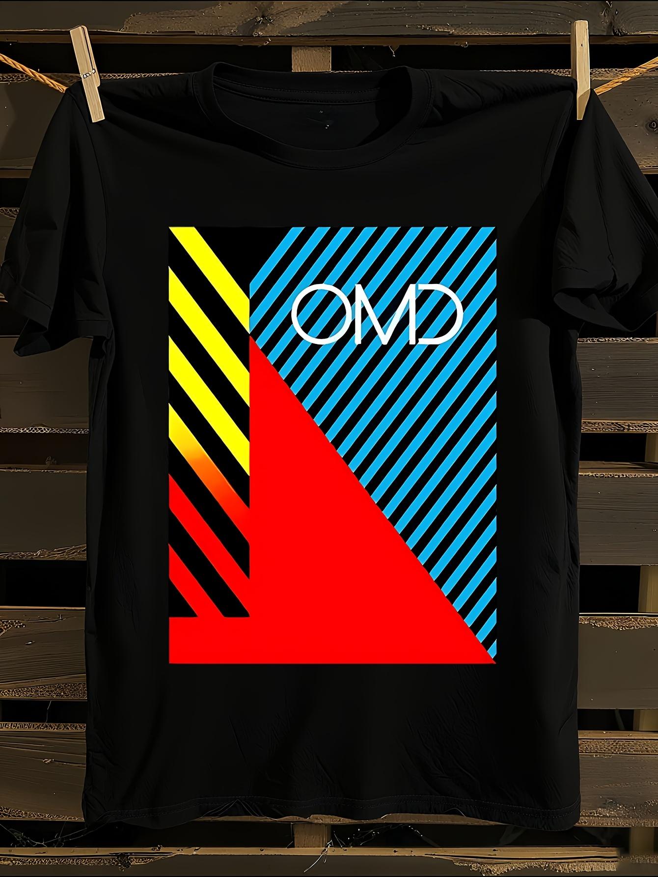 Retro 80s New Wave OMD Logo T-shirt M