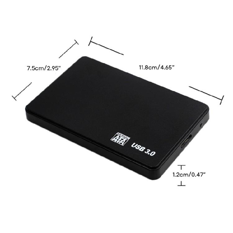 2.5in HDD Case Box Support USB3.0 Sata -Serial Hard Disk Enclosure for 7mm 9.5mm