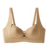 Women Seamless Wireless Push Up Gathering Side Support Comfortable Bra