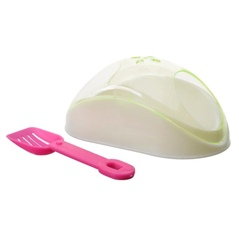 Niedliches Hamsterbadezimmer, kreativer Hamstersandbadezimmer-Sandbadbehälter mit Schaufel, Haustier-Reinigungsmittel