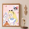 Diamond Painting Kit, 5D Alice and Mickey Wall Decoration Art Gift for Living Room, Bedroom, Study Room. Perfect for Home Decor.