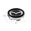 For Mazda 3 Alexa CX30 CX-4 CX5 CX-5 CX8 CX-8 CX-30 CX9 4pcs Car Rim Cover Decal Tire Wheel Center Hub Cap Sticker Emblem Decal