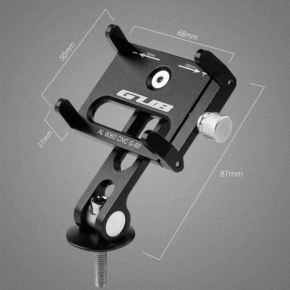 GUB Bicycle Stem CellPhone Mount Aluminum Alloy Bicycle Stem Mount Bracket Adjustable Centered Installation Cycling Equipment