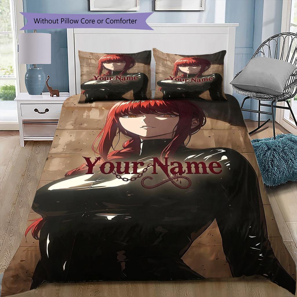 Dreams Name Custom Name Pattern Bedding Quilt Set Quilt Cover Pillowcase Home Birthday Gift(1 * duvet cover + 2 * pillowcase, without core)