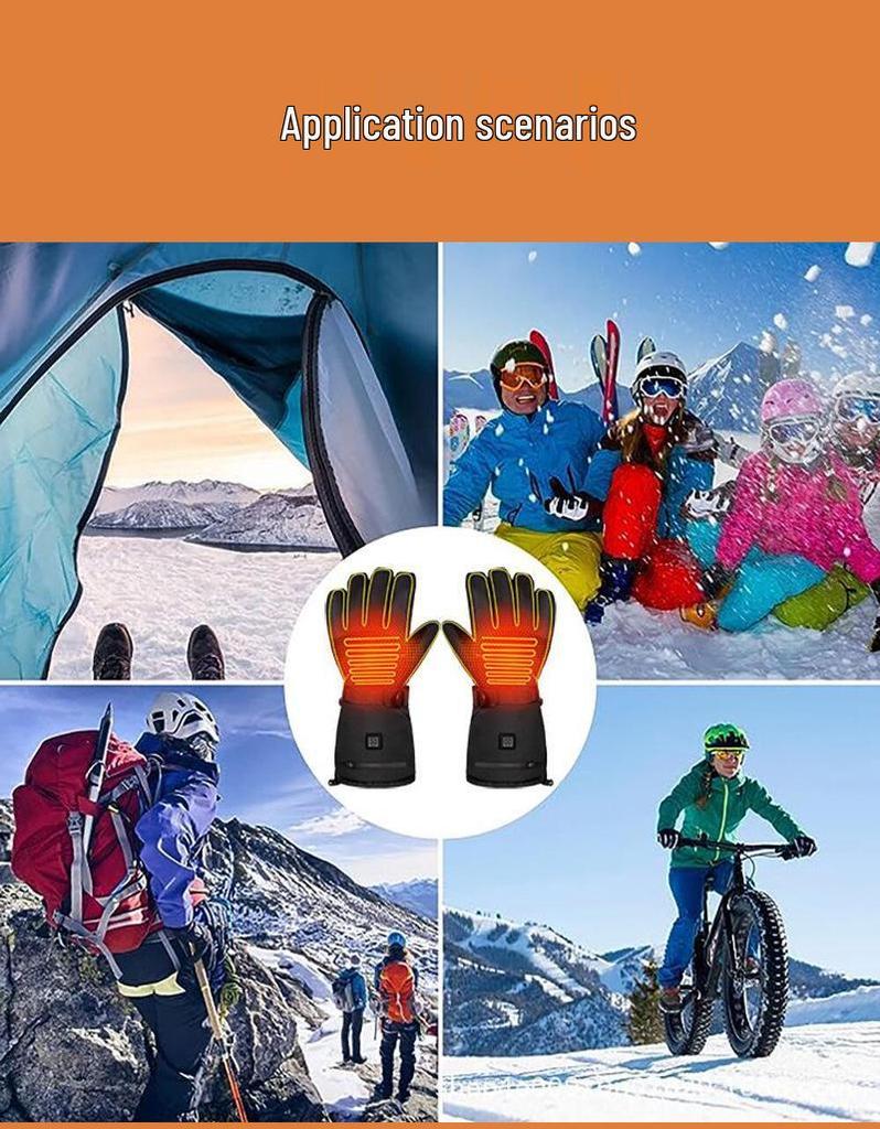 Waterproof Heated Winter Gloves for Riding, Skiing, and Outdoor Activities