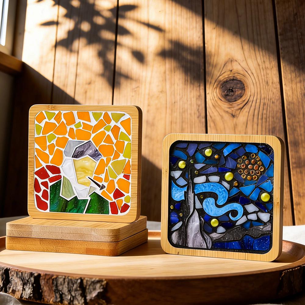 Mosaic Coaster DIY Kit: Creative Handmade Collage Art Set