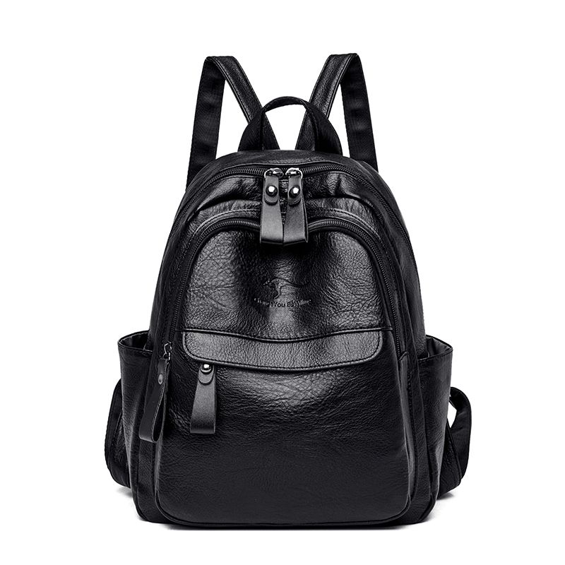 

Woodpecker Backpack Female 2024 New Arrival Tide K-style Easiest for Match Fashion Soft Leather Women s Backpack Internet Celebrity Travel Bag Ordinary version