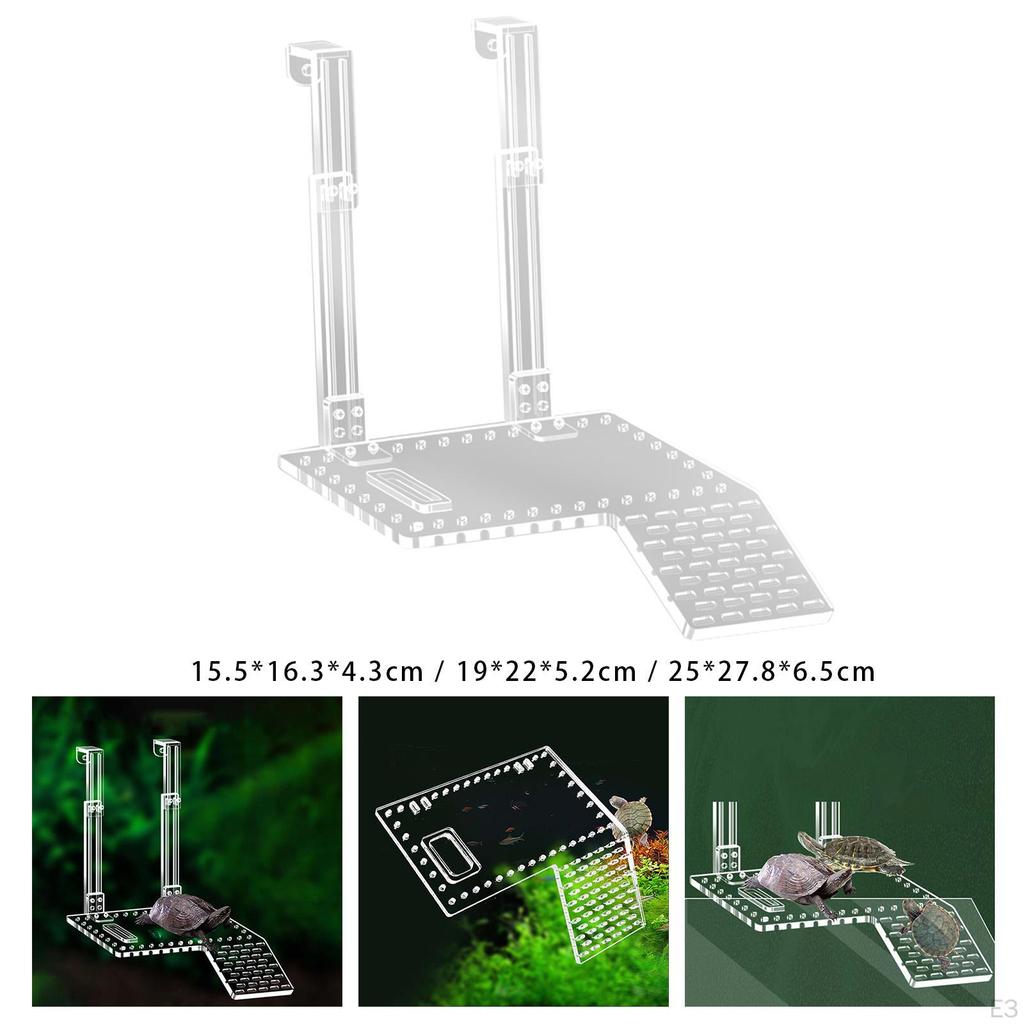 Climbing Ramp Turtle Basking Platform Fish Tank Accessory Play and Relax Decoration Resting Terrace