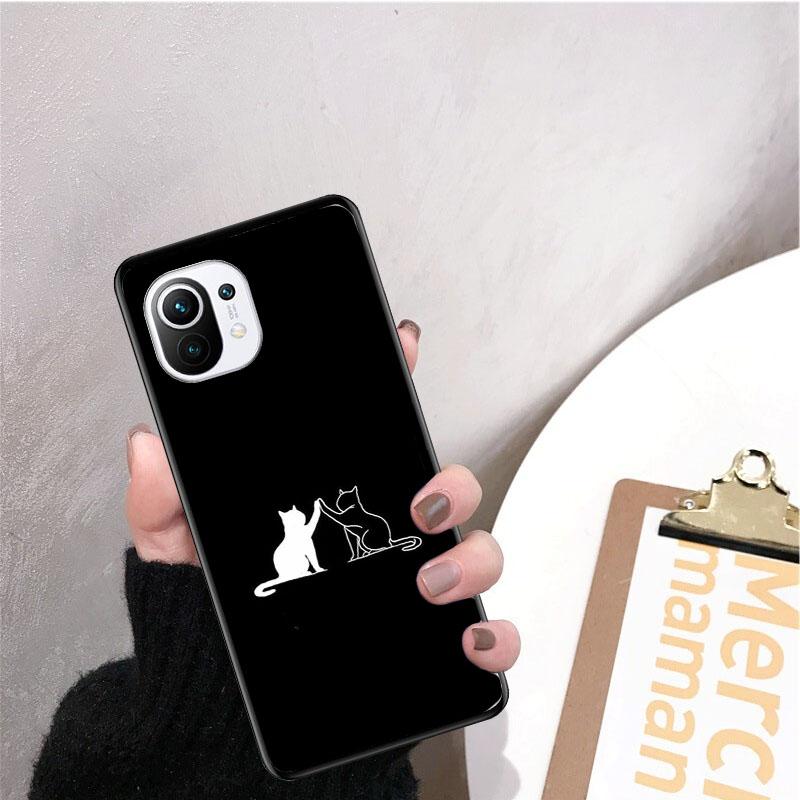 Black Cat Phone Case for Xiaomi 12 Mi 10T 11T 11 Pro 10 10T 11 Lite 10pro 11Ultra Poco X3 Pro Poco F3 M3