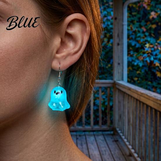 Women Earrings Ghost Glow-in-the-Dark Pendant for Decor Fun Kids Cartoon