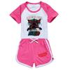 5383 Kinder Jungen Mädchen Demogorgon Print T-Shirt Shorts Sport Trainingsanzug Kleidung Set