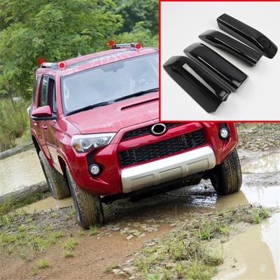 Černý kryt koncovky střešního nosiče 4ks pro Toyota 4Runner 2010 - 2018