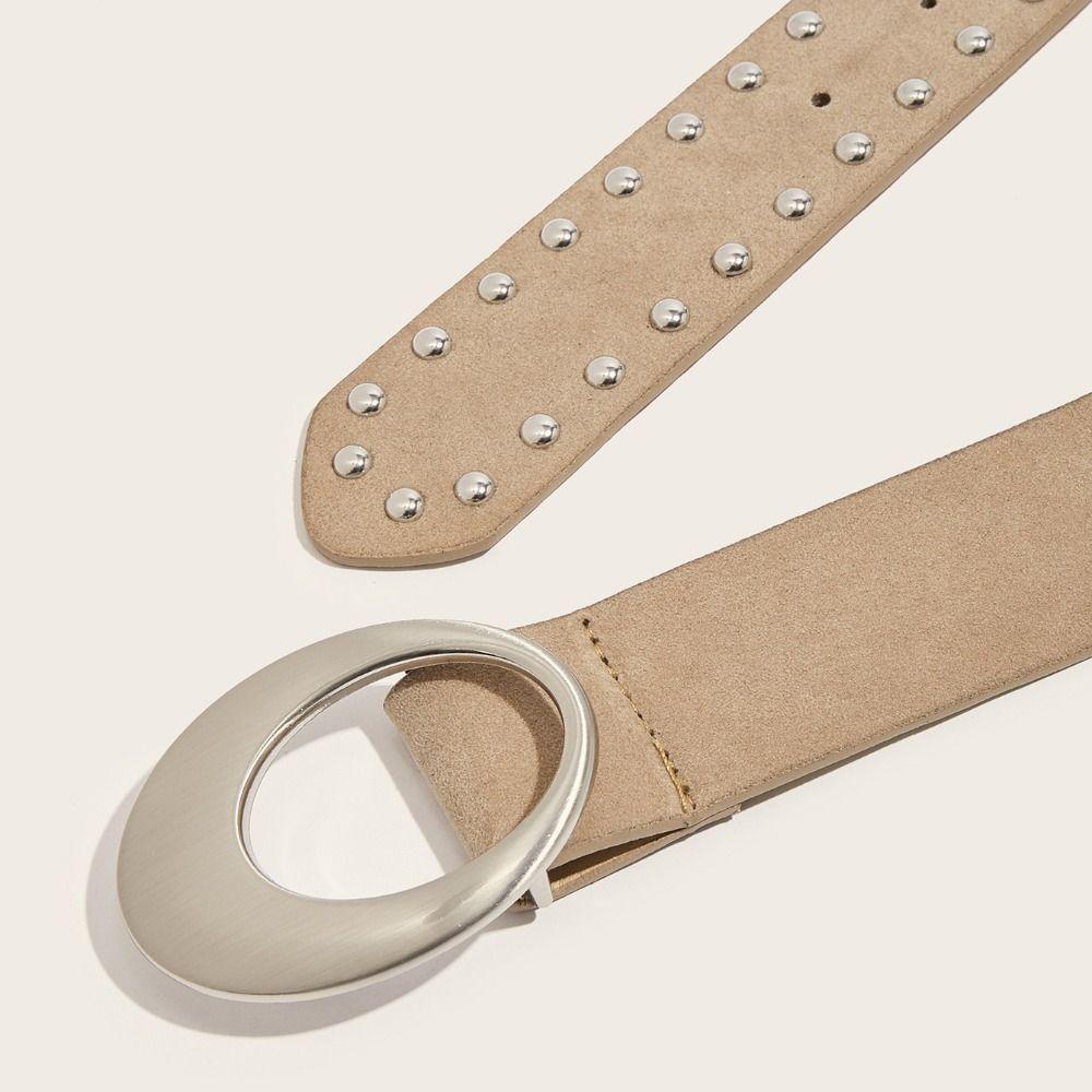 Spicy Girl Leopard Print Waistband PU Leather Men Belt Trend Y2K Belt Male